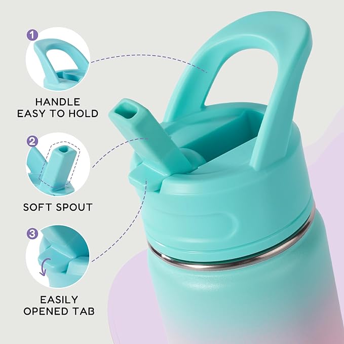 Fijinhom 12oz Water Bottle for School, Water Bottles - Image 4
