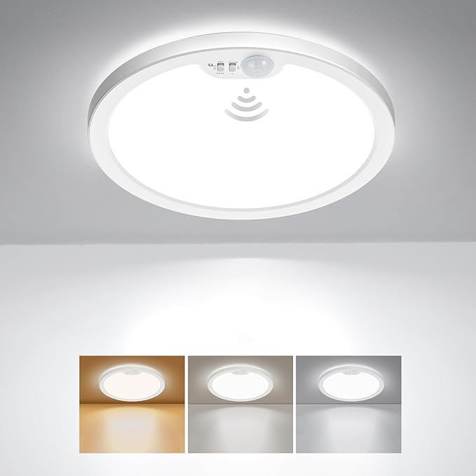 BLNAN Motion Sensor Ceiling Light Wired, 8.7 Inch 3000K 4000K 5000K Selectable by BLNAN