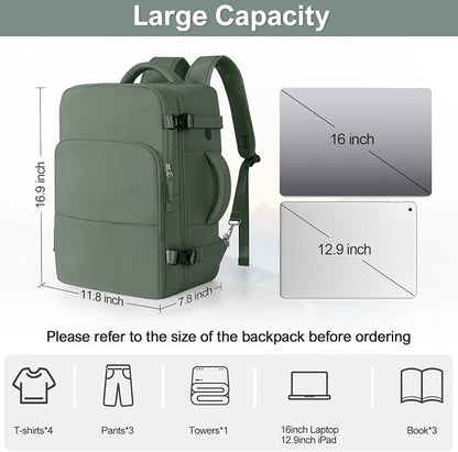 Sinaliy Personal Item Backpack, Carry on Travel Backpack - Image 9