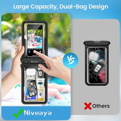 Niveaya Double Space Waterproof Phone Pouch - Image 4