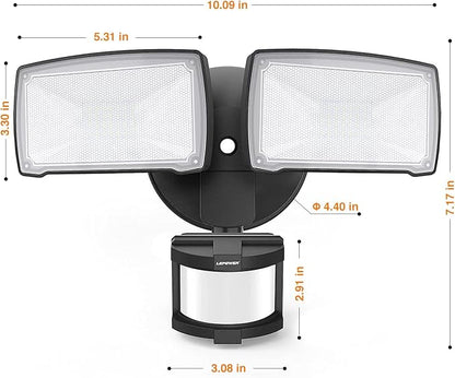 LEPOWER LED Security Lights Motion Sensor Light Outdoor, 30W 3200LM Motion - Image 9