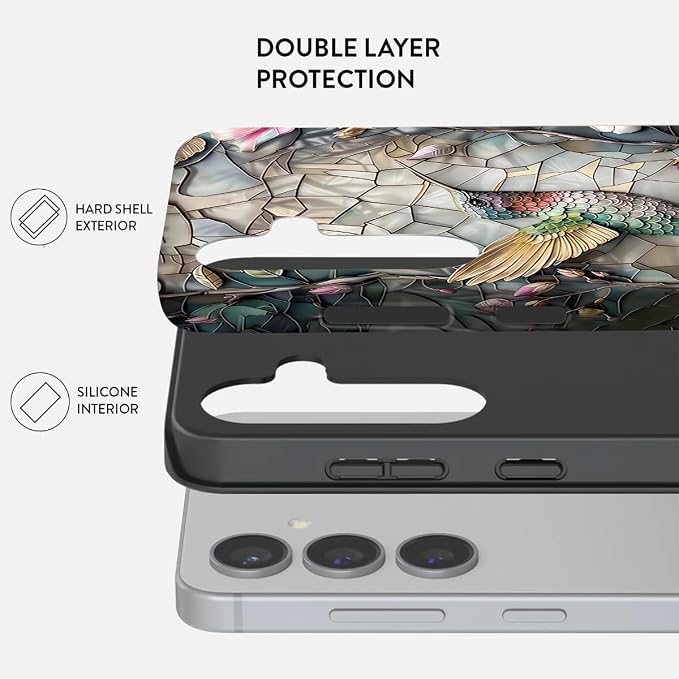 Compatible for Samsung Galaxy S25 Ultra 5G Case, Dual Layer Heavy Duty 2 in 1 - Image 2
