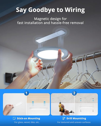 Combuh Rechargeable RGB Ambient Shower Light Waterproof Inside, LED 13 Color - Image 6