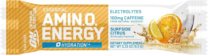 Optimum Nutrition Amino Energy Plus Hydration Packets, On-The-Go Caffiene Stick - Image 8