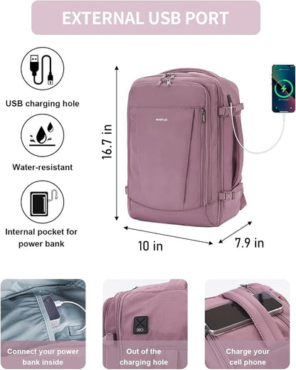 ECOHUB 17'' Travel Backpack, Personal Item Backpack - Image 4