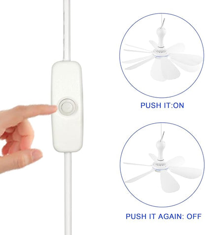 USB Powered Ceiling Fan Portable Canopy Fan - Image 3