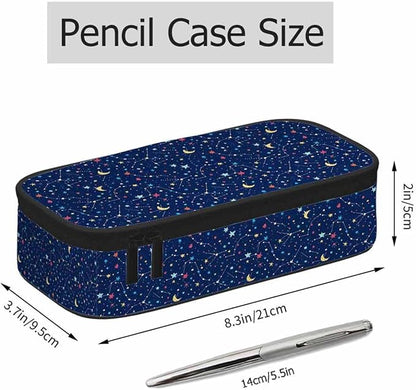 Galaxy Pencil Case Organizer Constellation Space Bright Stars Purple Stationery - Image 2