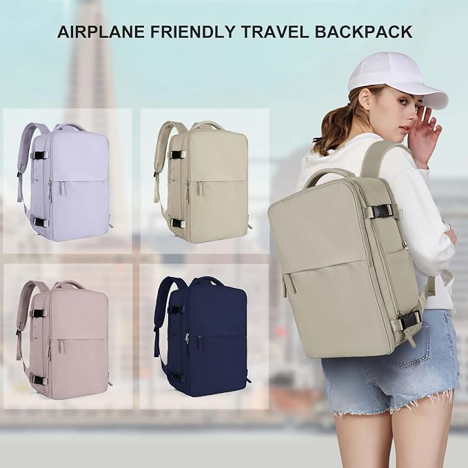 coowoz Carry On Backpack Women Men Travel Backpack Airline Approved Laptop - Image 9