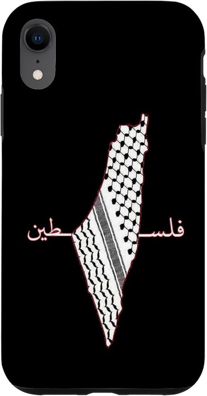 Keffiyeh Palestine Map Arabic Scarf Shemagh Palestinian Flag Case by Unknown