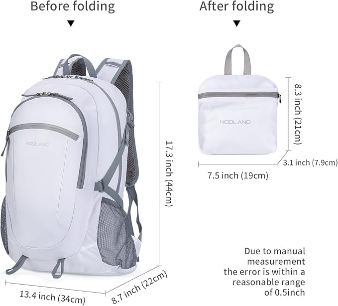 NODLAND Light Weight Packable Backpack - Image 2