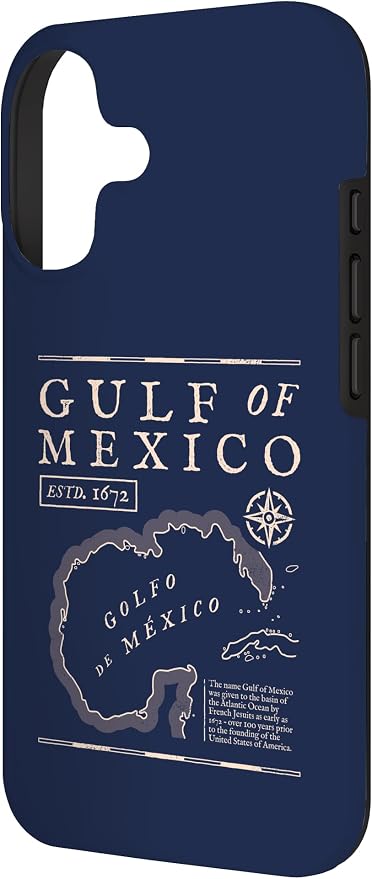 Gulf of Mexico 1672 Historic Map Case - Image 2