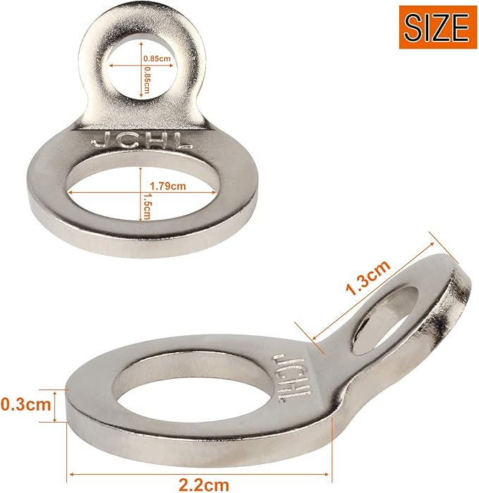 Stainless Steel Multi-Purpose Tie-Down Anchors Hooks Dirt Bike Tie Down Strap - Image 2
