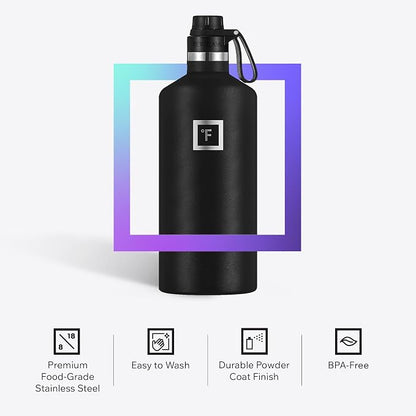 IRON °FLASK Camping & Hiking Hydration Flask - 64 oz Bubble Gum - Image 5