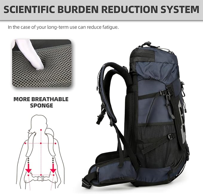 King'sGuard 60L Hiking Backpack - Image 2