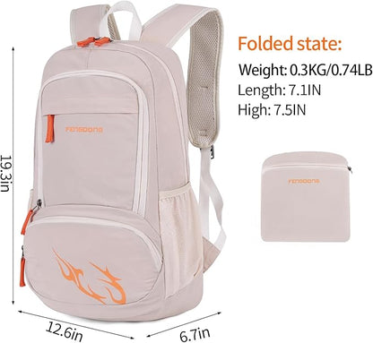 FENGDONG 35L Lightweight Foldable Waterproof Packable Travel Small Hiking - Image 2
