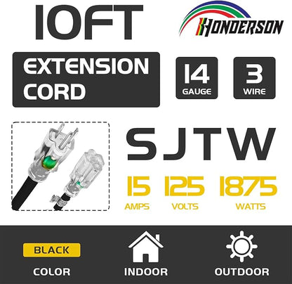 Indoor Outdoor Extension Cord Weatherproof - Image 2