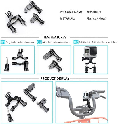 Reflex Camera 59-in-1 Action Camera Accessories Kit Compatible - Image 7