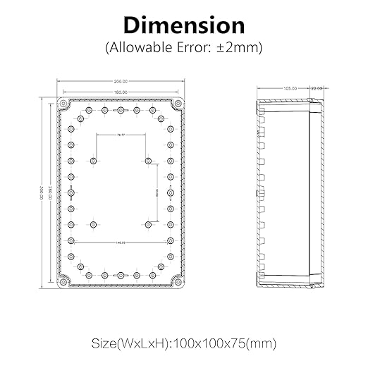 LeMotech Junction Box IP67 Waterproof Dustproof Electrical Box Project Box DIY - Image 6