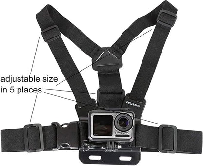 PellKing Mobile Phone Chest Mount Harness Strap Holder Cell Phone Clip Action - Image 9