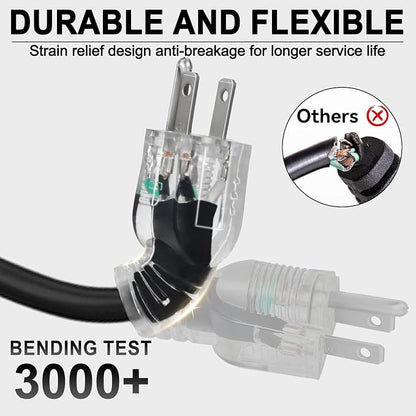 10FT 12/3 Outdoor Extension Cord - Image 4