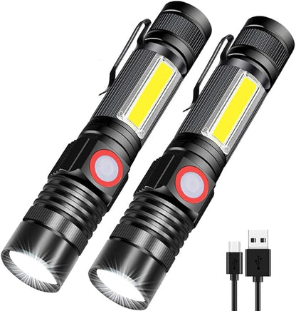 Rechargeable LED Flashlights, Magnetic Flashlight Super Bright Tactical by Spriak%E5%93%81%E7%89%8C%E6%97%97%E8%88%B0%E5%BA%97