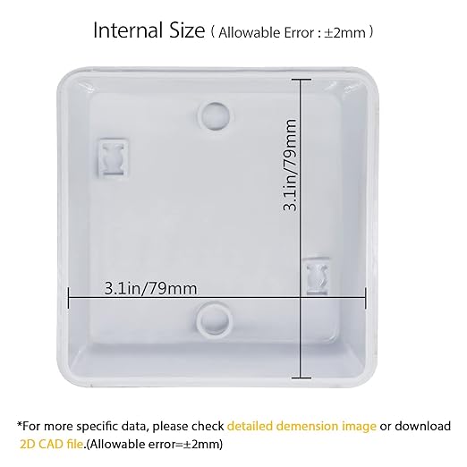 LeMotech Junction Box, Electrical Box IP55 Water Resistant Dustproof ABS - Image 3