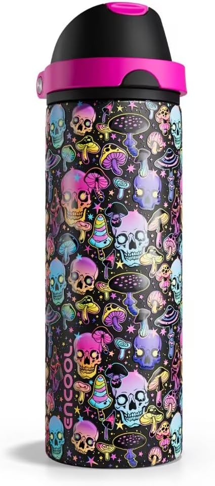 Insulated Water Bottle with Straw by ENCOOL