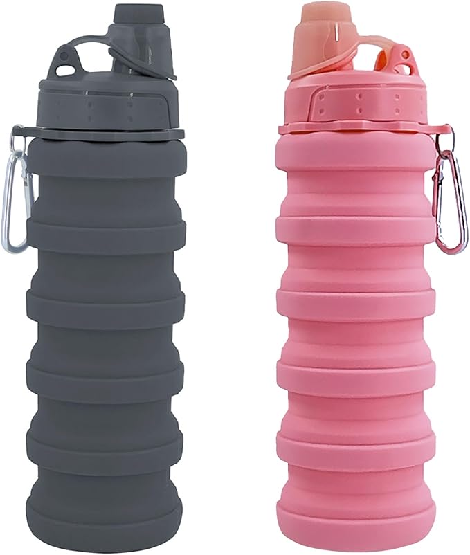 Collapsible Water Bottles Travel water bottle Sports Portable Sport Water by YCTMALL