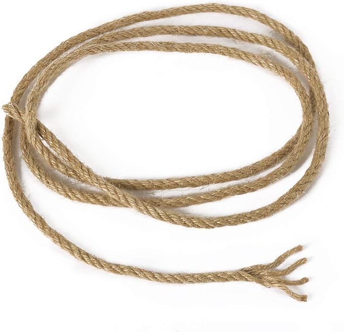 Tenn Well 5mm Jute Rope, 100 Feet 4Ply Twisted Heavy Duty and Thick Twine Rope - Image 4