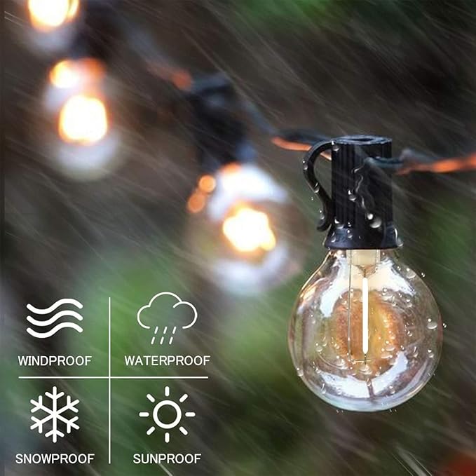 SUNTHIN Outdoor String Lights, 97FT Patio Lights - Image 4