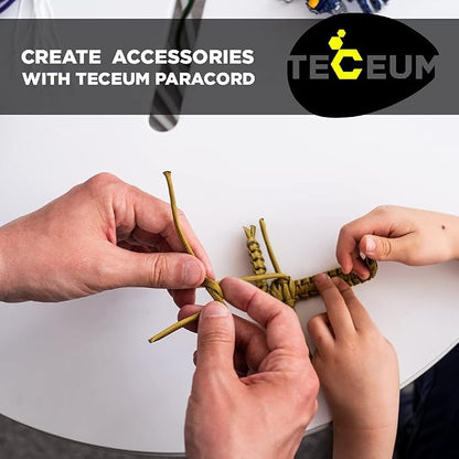 TECEUM 5/32" Paracord Rope 1000 – 1000ft / 200ft / 100ft / 50ft – Tactical - Image 7