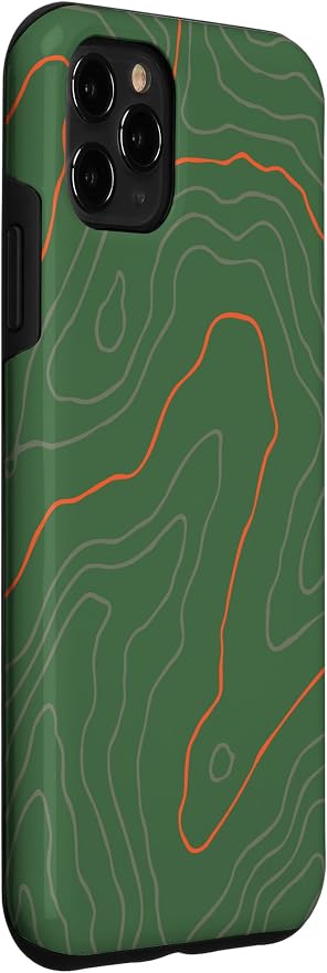 Backcountry Topo Guide Orange Lines Topographical Map Case - Image 3