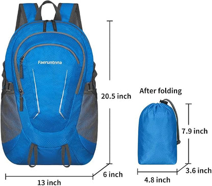 30L Large capacity Lightweight Packable Foldable Backpack，women and men Hiking - Image 2