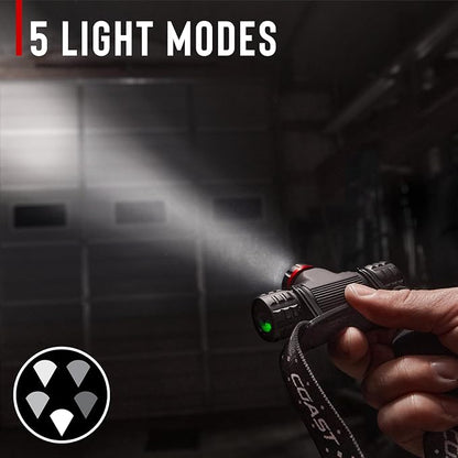 Coast XPH30R 1500 Lumen USB-C Rechargeable Dual Power Headlamp - Image 8