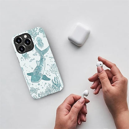 for iPhone 12 Pro Max Case, HH2 Ocean Whale Shark Hybrid 2 Layer Hard Shell - Image 5