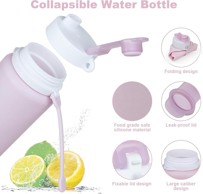 PLTCAT Collapsible Foldable BPA Free Reusable Lightweight Leak-Proof Travel - Image 5