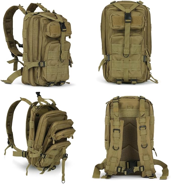 30L Tan Tactical Backpack - Image 3