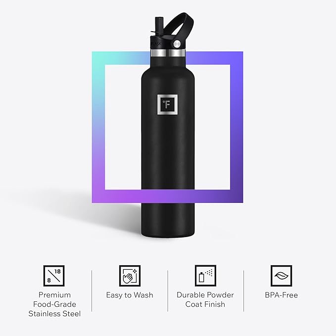 IRON °FLASK Camping & Hiking Hydration Flask - 24 oz Aurora - Image 5