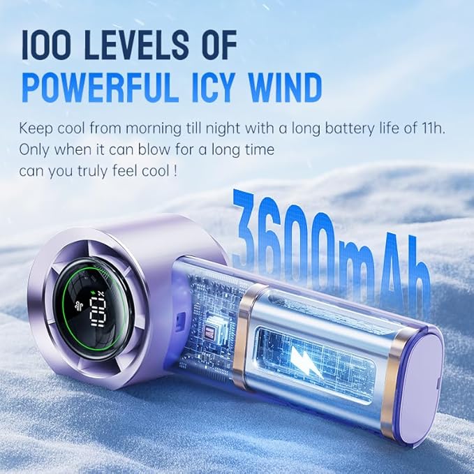 MUXNW Mini Turbo Jet Fan: Portable Small Pocket Handheld Personal Rechargeable - Image 6