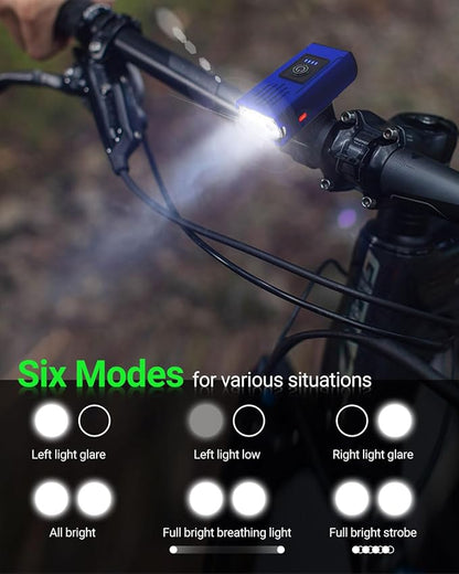 Victoper Bike Light, High Lumens Super Bright Bicycle Lite, 6+4 Modes USB - Image 3