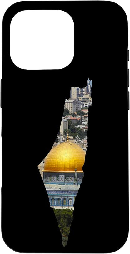 Palestinian Map Al Aqsa Jerusalem in Palestine Case by Unknown
