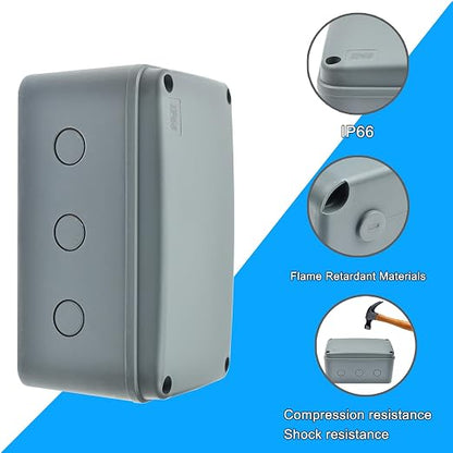 Nineleaf Waterproof Electrical Box IP66, Plastic Junction Box 7.1"x4.5"x4" - Image 4