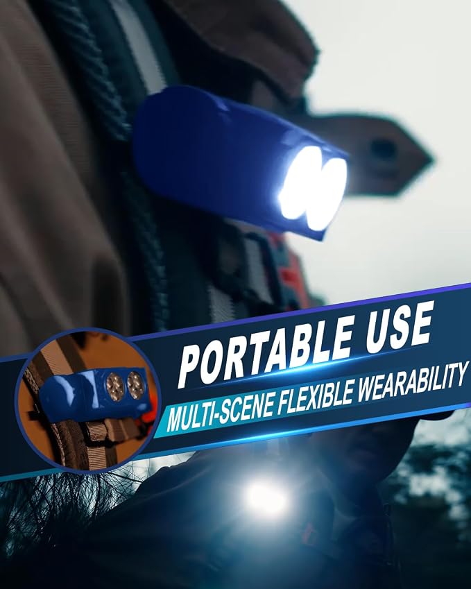 Headlamp Rechargeable 2PCS, 4500L Super Bright Light Bright LED Rechargeable - Image 4