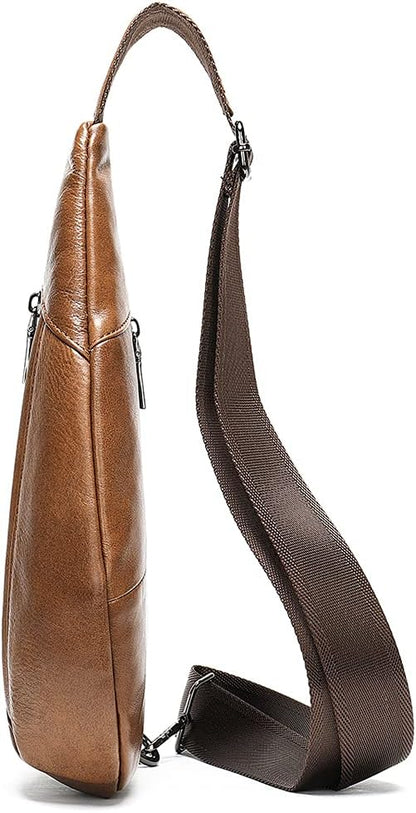 Hebetag Leather Crossbody Sling Bag - Image 3