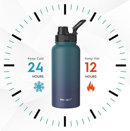 Navigate 32 oz Insulated Stainless Steel Sports Water Bottle - Image 4