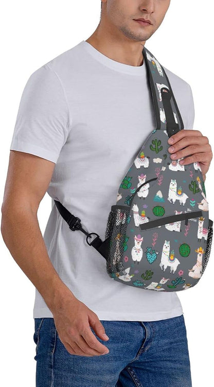 Sling Backpack For Men Hiking Daypack Crossbody Shoulder Bag Travel Chest Pack - Image 3