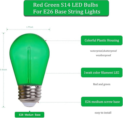 Jslinter Colored String LED Light Bulbs - Image 3
