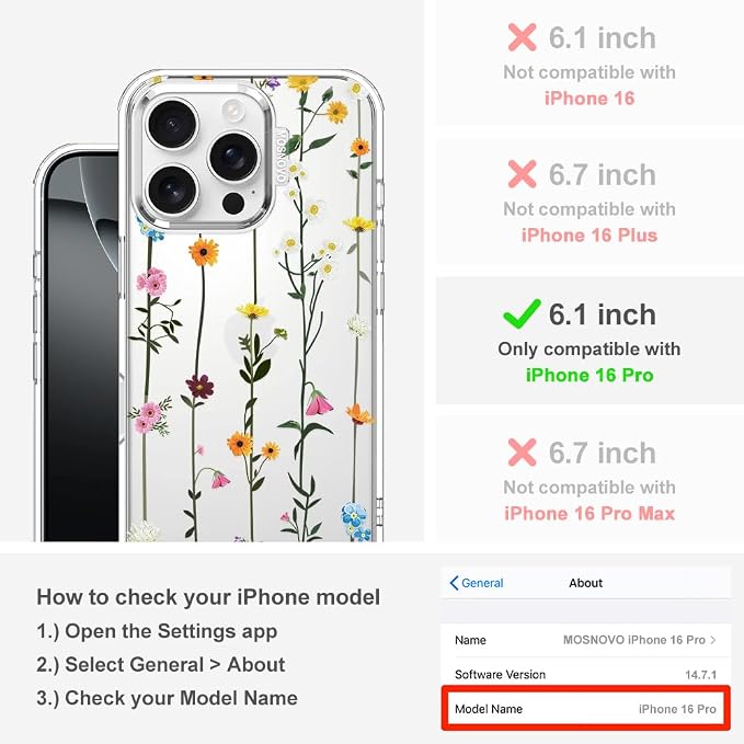 MOSNOVO Case for iPhone 16 Pro - Image 2