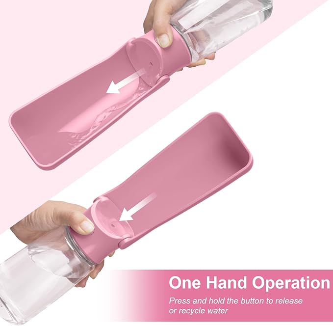 Portable Dog Water Bottle, Foldable Dog Water Bottle Leak Proof Dispenser - Image 4