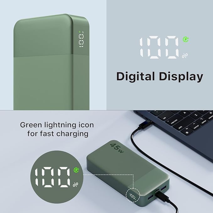 NOBIS Portable Charger, 20000mAh Power Bank, 45W Power Bank Fast Charging - Image 6